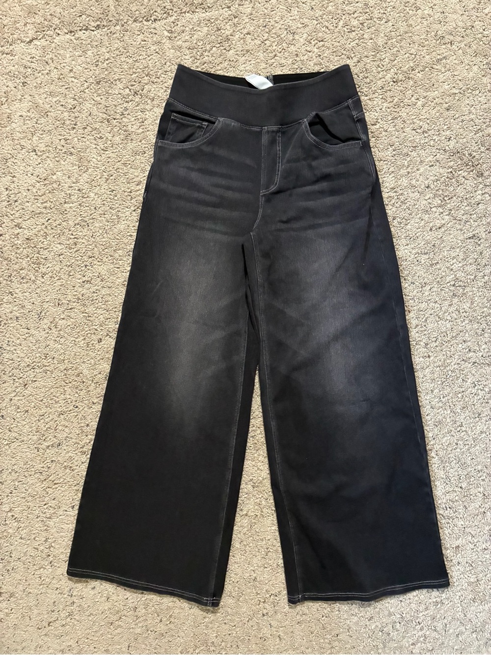 HALARA Black High-Rise Petite Pull-On Jeans